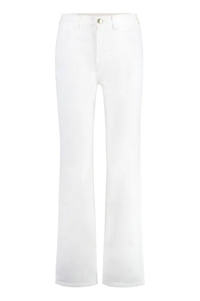 Chloé Boyfriend Straight-leg Jeans In White