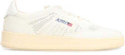 Autry Medalist Easeknit Low-top Sneakers In Beige