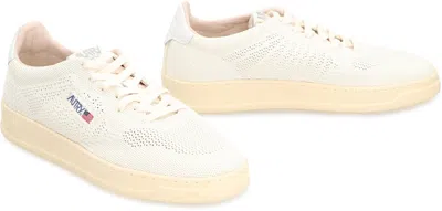 Autry Medalist Easeknit Low-top Sneakers In Beige