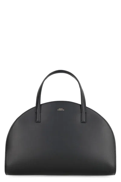 Apc A.p.c. Curved Silhouette Tote Bag In Black