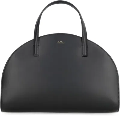 Apc A.p.c. Curved Silhouette Tote Bag In Black