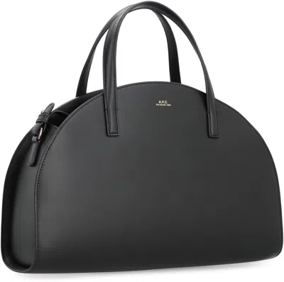 Apc A.p.c. Curved Silhouette Tote Bag In Black