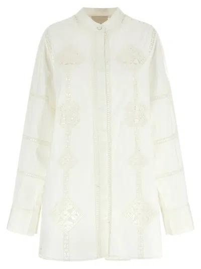 Isabel Marant Broderie Anglaise Blouse In White