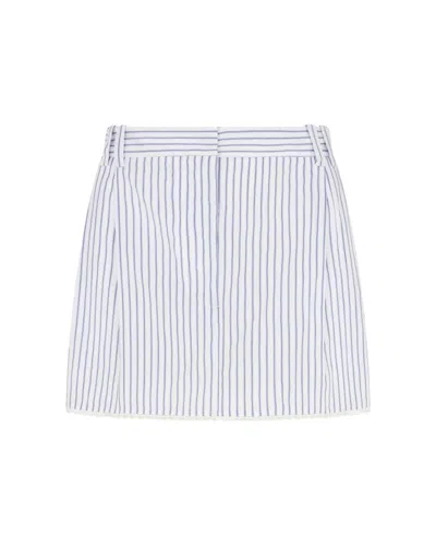 Serena Bute Striped Serena Mini Skirt - Navy/white In Blue