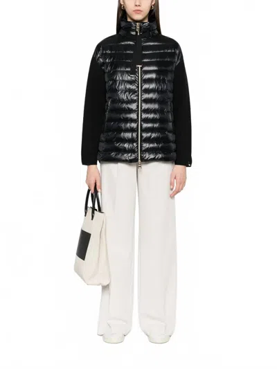 Herno Eternal Cotton And Nylon Ultrasoft Jacket In Black In Black