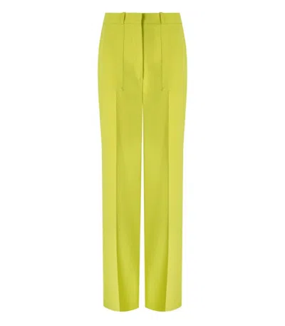 Elisabetta Franchi Cedar Wide Leg Trousers In Yellow
