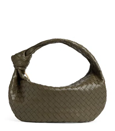 Bottega Veneta Leather Jodie Top-handle Bag In Green