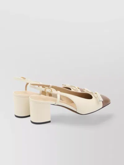 Valentino Slingback Valet Du Roi Pumps In Butter/tobacco In Nude