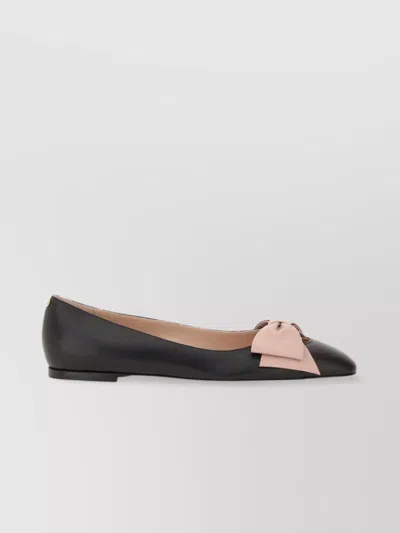 Valentino 'bowow' Ballet Flats Featuring Bow Detail In Brown