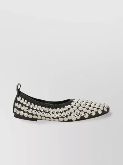 Tory Burch Ballerina "silver" In Neutral