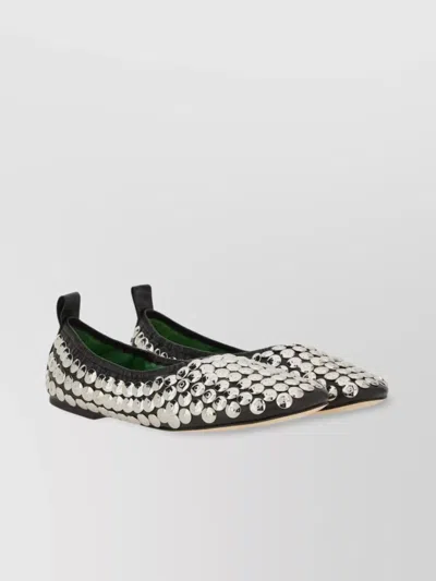 Tory Burch Ballerina "silver" In Neutral