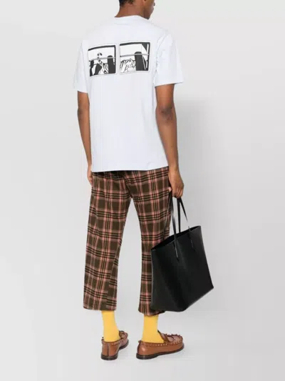 Kenzo Back Graphic Print Short Sleeves In White