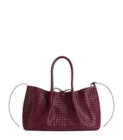 Bottega Veneta Leather Pinacoteca Tote Bag In Yellow