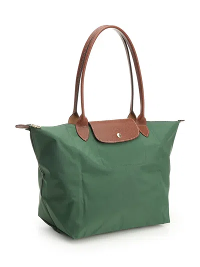 Longchamp Paris Le Pliage Original Shoulder Bags Green