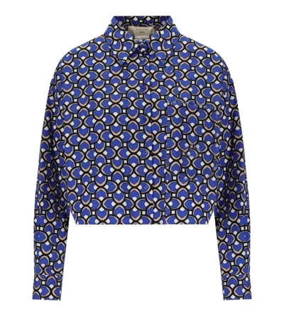 Max Mara Ragtime Blue Shirt In Blue