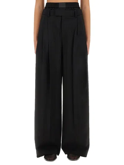 Alexander Wang Wide Leg Pants In Black