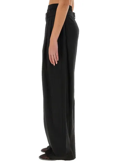Alexander Wang Wide Leg Pants In Black