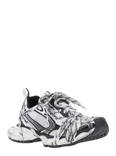 Balenciaga Mens 3xl Extreme Laces Logo Sneaker In White