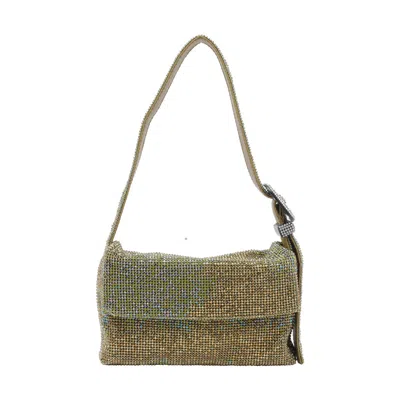 Benedetta Bruzziches Vutty La Mignon Crystal-embellished Shoulder Bag In Green