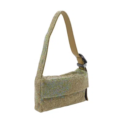 Benedetta Bruzziches Vutty La Mignon Crystal-embellished Shoulder Bag In Green