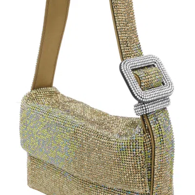 Benedetta Bruzziches Vutty La Mignon Crystal-embellished Shoulder Bag In Green