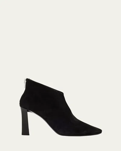 Giuseppe Zanotti Sensorial Suede Leather Ankle Booties In Black