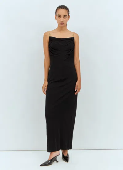 Bottega Veneta Sleeveless Midi Dress In Black