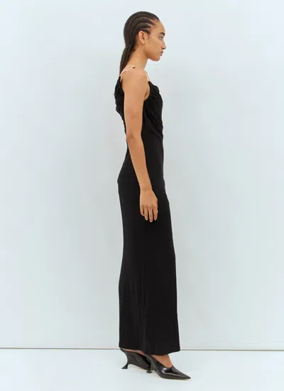 Bottega Veneta Sleeveless Midi Dress In Black