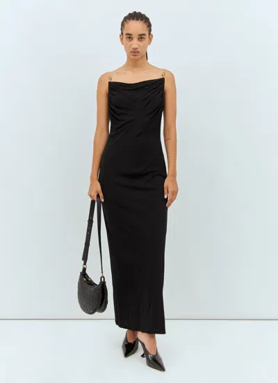 Bottega Veneta Sleeveless Midi Dress In Black