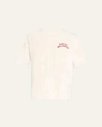Amiri Hollywood Oversized T-shirt In Neutral