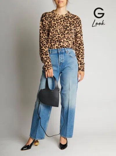 Coperni Baby Heart Leather Crossbody Bag In Black