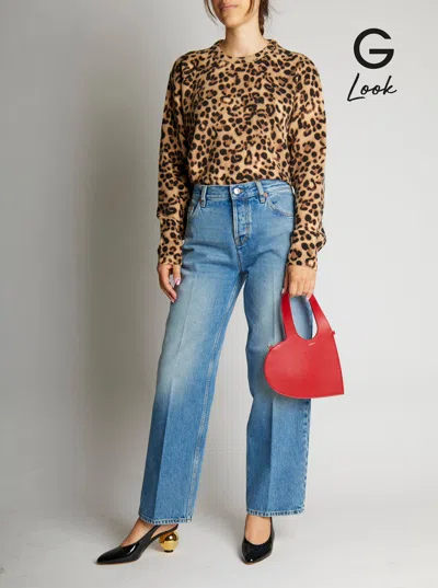 Coperni Heart-shaped Red Calfskin Tote Bag With Adjustable Handle In Red