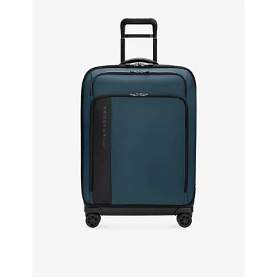 Briggs & Riley Ocean Zdx Medium Expandable Four-wheel Woven Suitcase 66cm In Blue
