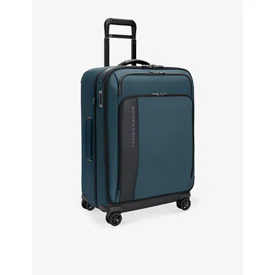 Briggs & Riley Ocean Zdx Medium Expandable Four-wheel Woven Suitcase 66cm In Blue