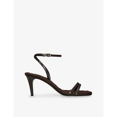 Aera Laura Brushed Effect High Heel In Brown