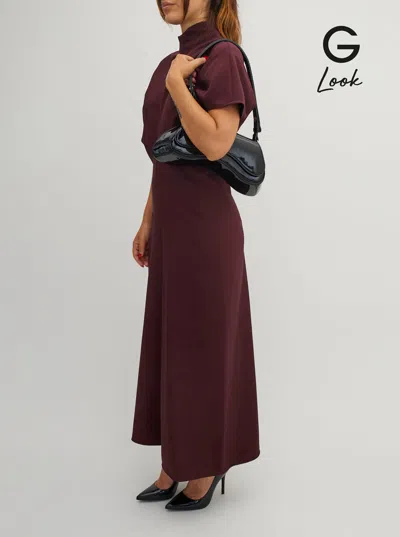 Diesel Curved Black Play Clutch With Glossy Finish And Magnetic Closure In Black