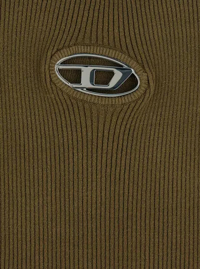 Diesel 'm-vera' Mini Dress In Brown