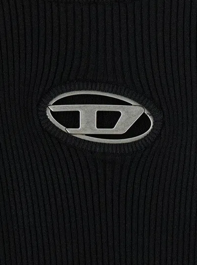 Diesel T-shirt M-valari-ss Black In Black