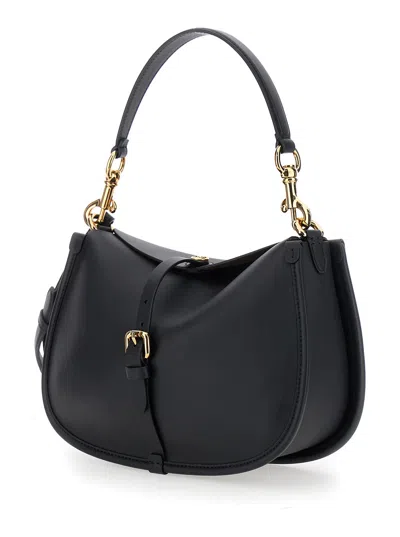 Etro Medium Pony Shoulder Bag In Black