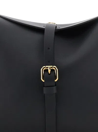 Etro Medium Pony Shoulder Bag In Black