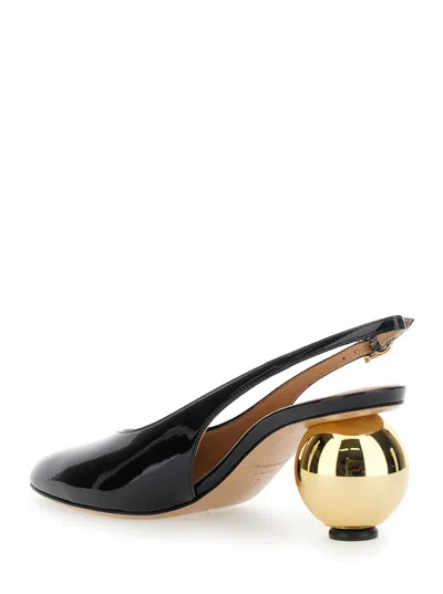 Ferragamo Detailed Archive Heel 01k4437848791c Nerobiscotto In Multi