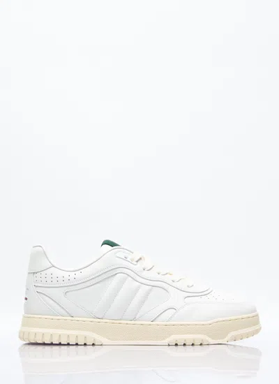 Gucci Men Re-web Leather Sneakers In White