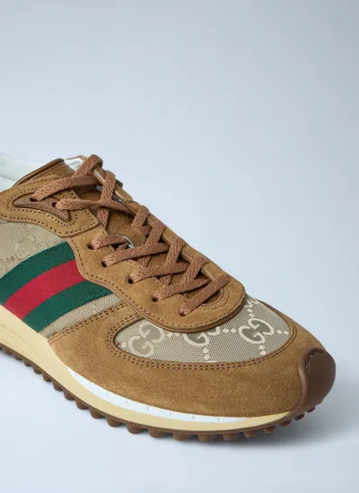 Gucci Women Re-motion Suede Low-top Sneakers In Multi