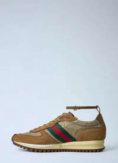 Gucci Women Re-motion Suede Low-top Sneakers In Multi