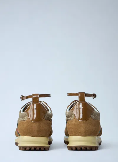 Gucci Women Re-motion Suede Low-top Sneakers In Multi