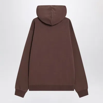 Jacquemus Le Hoodie Gros Grain In Brown