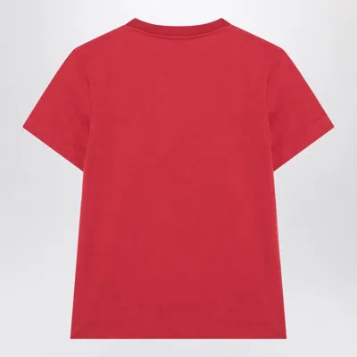 Jacquemus Short Sleeve Cotton T-shirt In Red