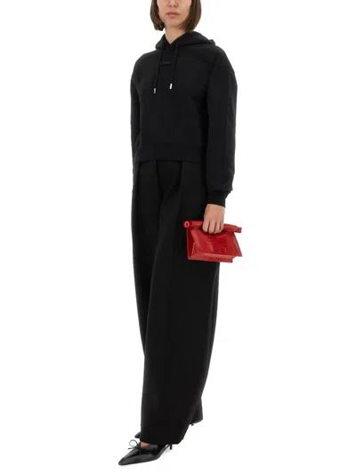 Jacquemus The Grosgrain Hoodie In Black