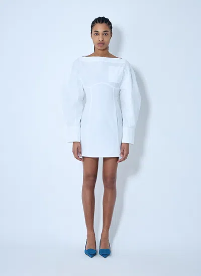 Jacquemus Women La Robe Chemise Casaco Dress In White