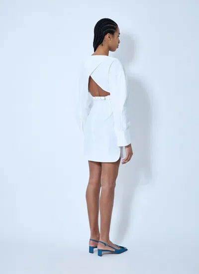 Jacquemus Women La Robe Chemise Casaco Dress In White